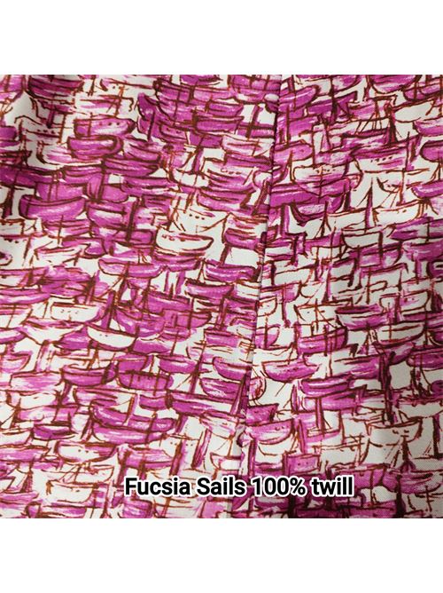 tessuto twill barche a vela Laboratorio Capri | VELEBLUVELEFUCSIA